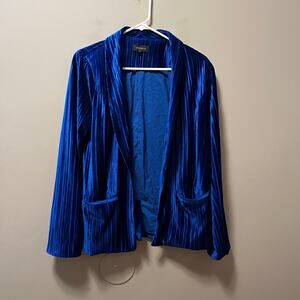 Majorelle Fairbanks Velvet Cobalt Blue Blazer Size Small‎